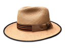 Royal - Panama Straw Fedora: Camel / Medium 22.5/23