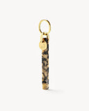 Bar Keychain in Blonde Tortoise - Gold