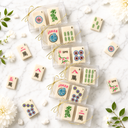 Edible Marzipan Mahjong Tiles Duet Favor Box