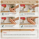 STORE INDYA Copper Water Bottle – 30 oz | 100% Pure Copper