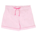 Pink Seersucker-Pink Short Sleeve Shorty Pajamas