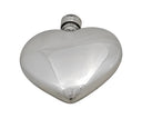 Spirit Flask Heart Shape  Pewter 3oz ,With Pouch ,Boxed. SKU #: C1077.