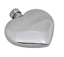 Spirit Flask Heart Shape  Pewter 3oz ,With Pouch ,Boxed. SKU #: C1077.
