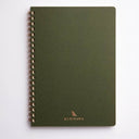 Premium Japanese Paper Ring Notebook- Green A5