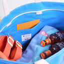 Big Sur Splash Tote: Orange / 22"W x 14"H x 8" D