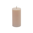LARGE PINK FLAMELESS PILLAR CANDLE - PINK