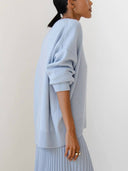 Candyfloss Oversized Pullover Sweater: White / One-size