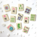 Edible Marzipan Mahjong Tiles Duet Favor Box