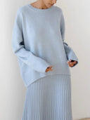Candyfloss Oversized Pullover Sweater: White / One-size
