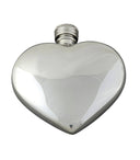 Spirit Flask Heart Shape  Pewter 3oz ,With Pouch ,Boxed. SKU #: C1077.
