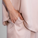 Washable Silk Tee Pant Set: Delicate Pink / XS