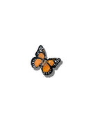 Hand-painted Mini Monarch Butterfly Claw Hair Clip | Eco-Friendly: Orange