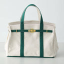 The Weekender Distressed Tote: Green