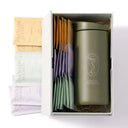 London Nootropics Gift Box with Travel Coffee Cup Khaki