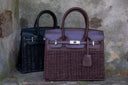 Margo Wicker Handbag- Solid Colors- WS: Black