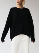 Candyfloss Oversized Pullover Sweater: White / One-size