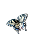 Hand-painted Swallowtail Butterfly Claw Hair Clip: Baby Blue - Limited Edition