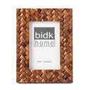 4X6” CRISS CROSS WOOD PICTURE FRAME - BROWN - BROWN