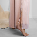 Washable Silk Tee Pant Set: Delicate Pink / S