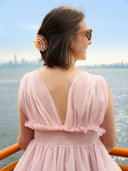 Hand-painted Seashell Claw Hair Clip | Eco-Friendly: Golden Sand