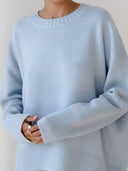 Candyfloss Oversized Pullover Sweater: White / One-size
