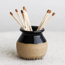Match Striker - Handmade Two Toned Strike Mini Pottery Black