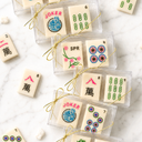 Edible Marzipan Mahjong Tiles Duet Favor Box
