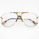 Logan Blue Light Readers Reading Unisex Eyeglasses  : Tortoise / Gold / +2