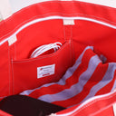 Big Sur Splash Tote: Orange / 22"W x 14"H x 8" D