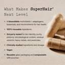 SuperHair® Multivitamin for Thicker, Stronger Hair: Bottle