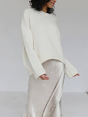 Candyfloss Oversized Pullover Sweater: Apricot / One-size