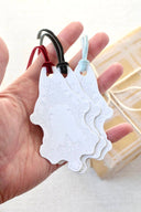 Letterpress Gift Tags | Baroque Vintage Crest: Red and Green