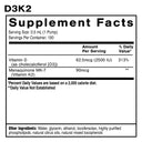 Nanoemulsified D3K2 Vitamin Supplement