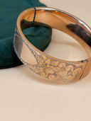 House of Lavande Unsigned Gold Filled Bangle with Flat Edges