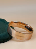 House of Lavande Unsigned Gold Filled Bangle with Flat Edges