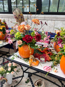 Pumpkin Flower Arranging Class November 10th 11:00 AM - 12:30 PM with Hydrangea Flowers and Events