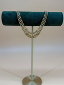 House of Lavande 1940s Beaded Gold Necklace - Unsigned
