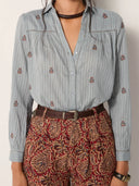 Maison Hotel Amrit Blouse Dusty Blue