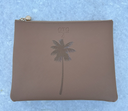 #4 Tan Pouch with Palm Tree