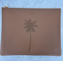 #8 Tan Pouch with Palm Tree