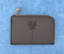 Card Case Tan with Palm Tree