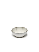 Bowl Ribbed L White Inku
