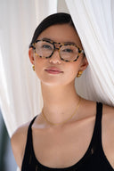 Havana Blue Light Readers Reading Glasses Eyeglasses: Milky Tortoise / Blue Light / Frame Only