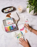 Tropical Florals watercolor painting kit