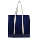 Market Tote: Navy Canvas / Navy Steeletex