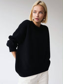 Candyfloss Oversized Pullover Sweater: White / One-size