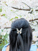 Hand-painted Mini Monarch Butterfly Claw Hair Clip | Eco-Friendly: Orange