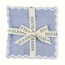 Powder Blue Linen Square Cocktail Napkins - Set of 4