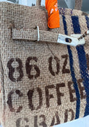 Brookie Coffee blue stripe