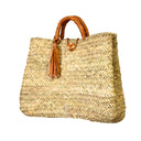 Handwoven Straw French Basket Handbag